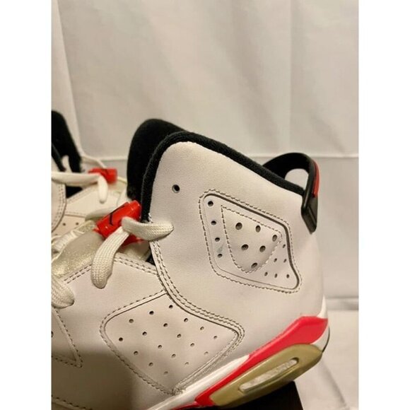 2014 Nike Air Jordan 6 VI Retro 384664-123 White Infrared AJ6 Sz 7Y - Picture 3 of 11